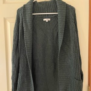 Sonoma emerald green size S knit cardigan